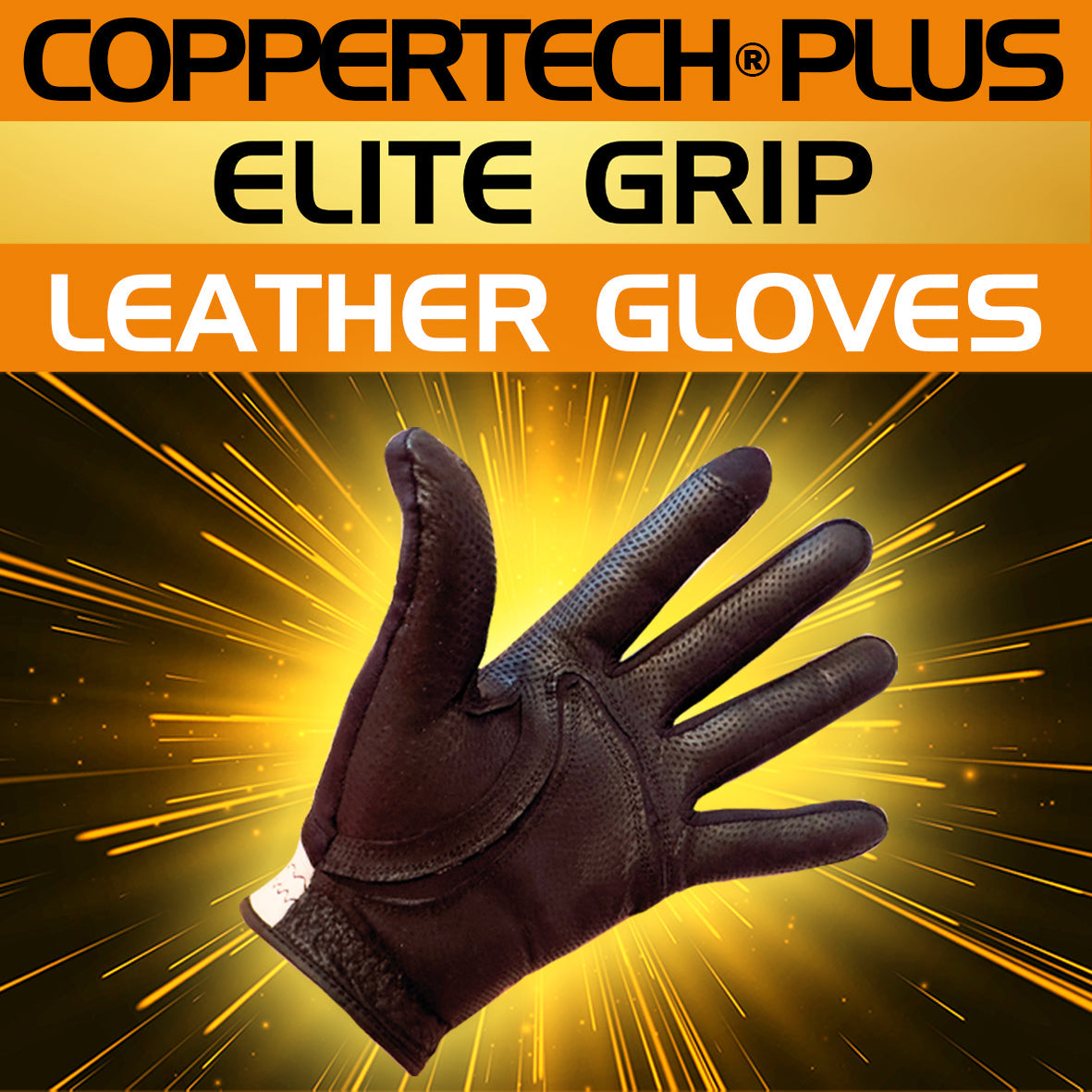 COPPERTECH PLUS ROO LEATHER ELITE GRIP GLOVES