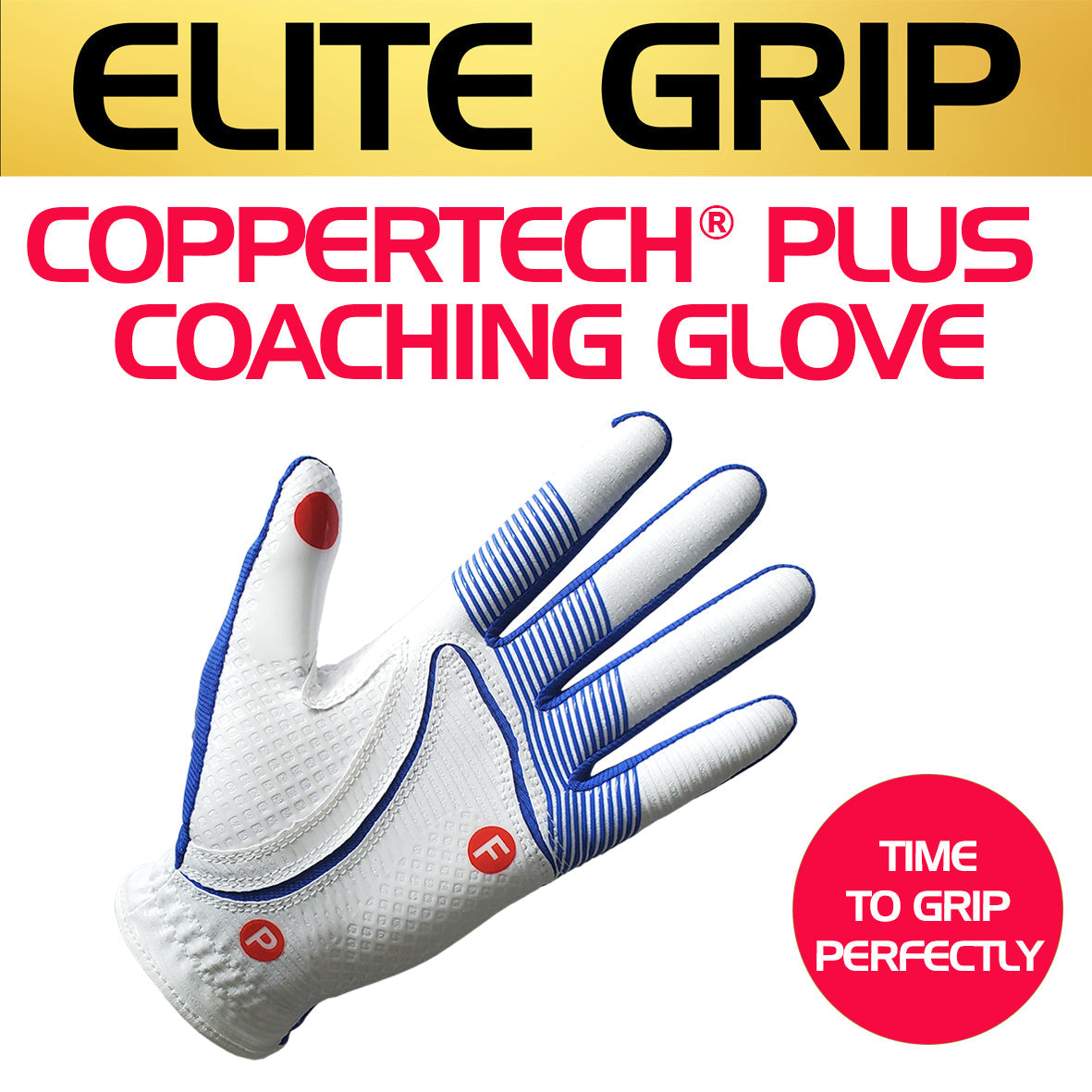COPPERTECH PLUS ELITE GRIP COACHING/TRAINING GLOVES