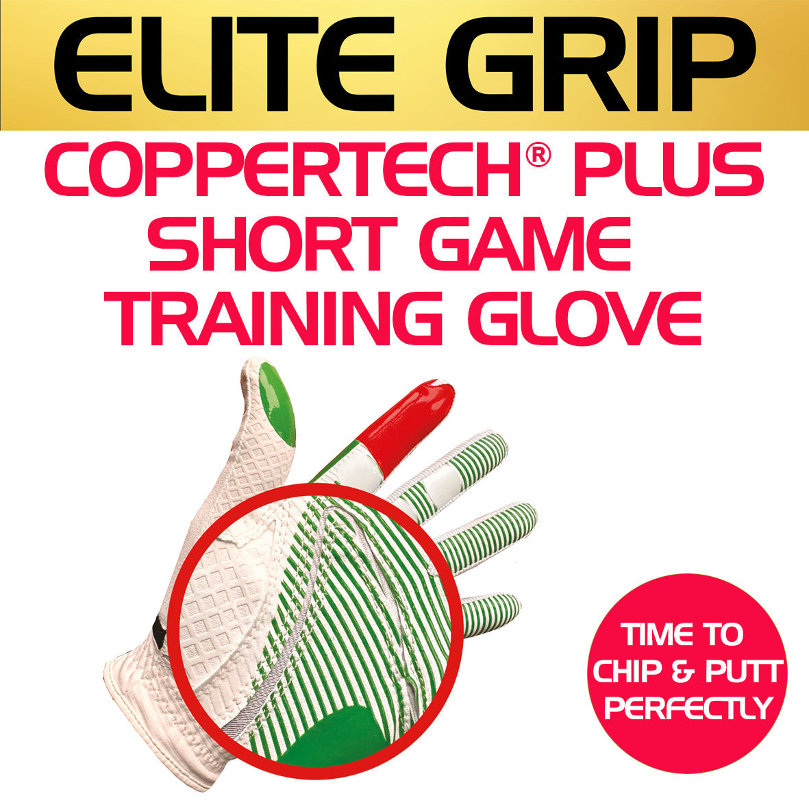 COPPERTECH PLUS ELITE GRIP SHORT GAME TRAINING GLOVES